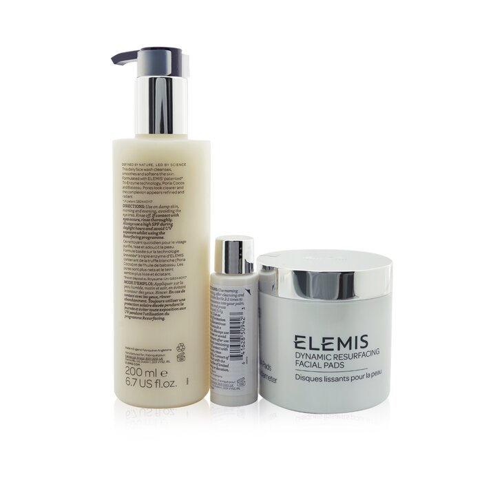 Elemis Set Skin Resurfacing Trio: Almohadillas Faciales 60pads + Jabón Facial 200ml + Esencia Suavizante de Piel 28ml 3pcsProduct Thumbnail
