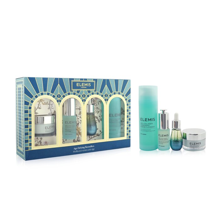 Elemis Age-Defying Bestsellers Set: Renewal Serum 15ml+ Marine Cleanser 150ml+ Marine Oil 15ml+ Marine Cream 30ml 4pcsProduct Thumbnail