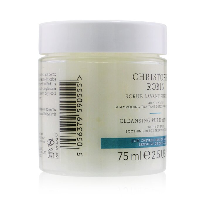 Christophe Robin Cleansing Purifying Scrub with Sea Salt (Soothing Detox Treatment Shampoo) - Sensitive or Oily Scalp 75ml/2.5ozProduct Thumbnail