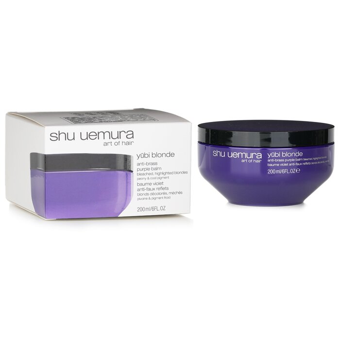 Shu Uemura Yubi Blonde Anti-Brass Purple Balm (Hair Mask) - Bleached, Highlighted Blondes 200ml/6ozProduct Thumbnail