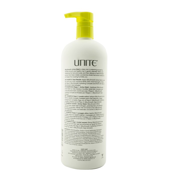 Unite RE:UNITE Silky:Smooth Active Wash - Step 1 Cleanse (Salon Size) 1000ml/33.8ozProduct Thumbnail