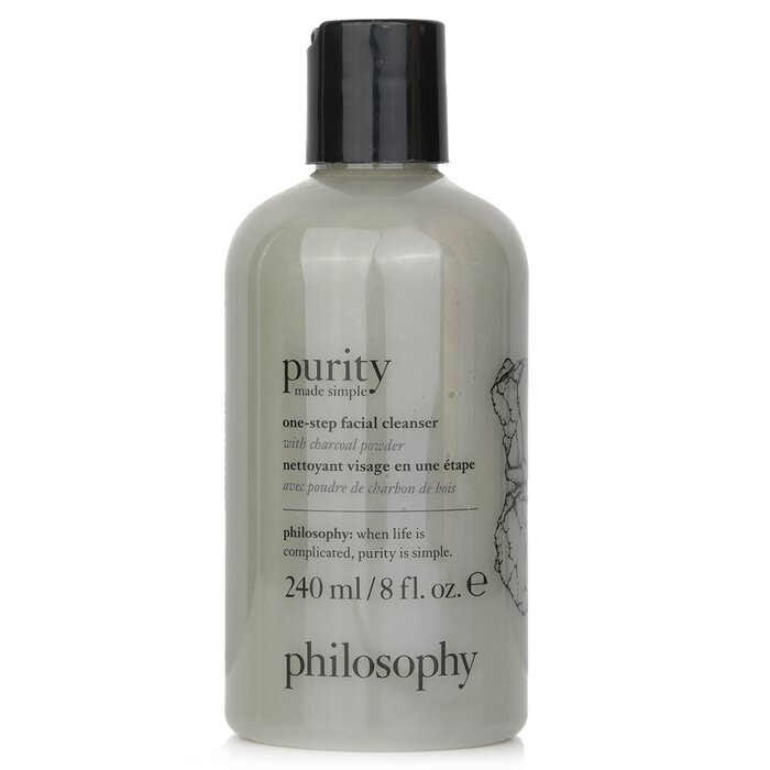 Philosophy Purity Made Simple - One Step Facial Cleanser with Charcoal Powder (Normal to Dry Skin)  240ml/8ozProduct Thumbnail