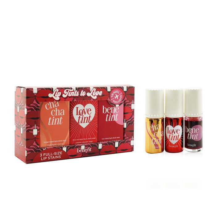 Benefit Lip Tints to Love Set (1x Chachatint 6ml + 1x Lovetint 6ml +1x Benetint 6ml) 3x6ml/0.2ozProduct Thumbnail
