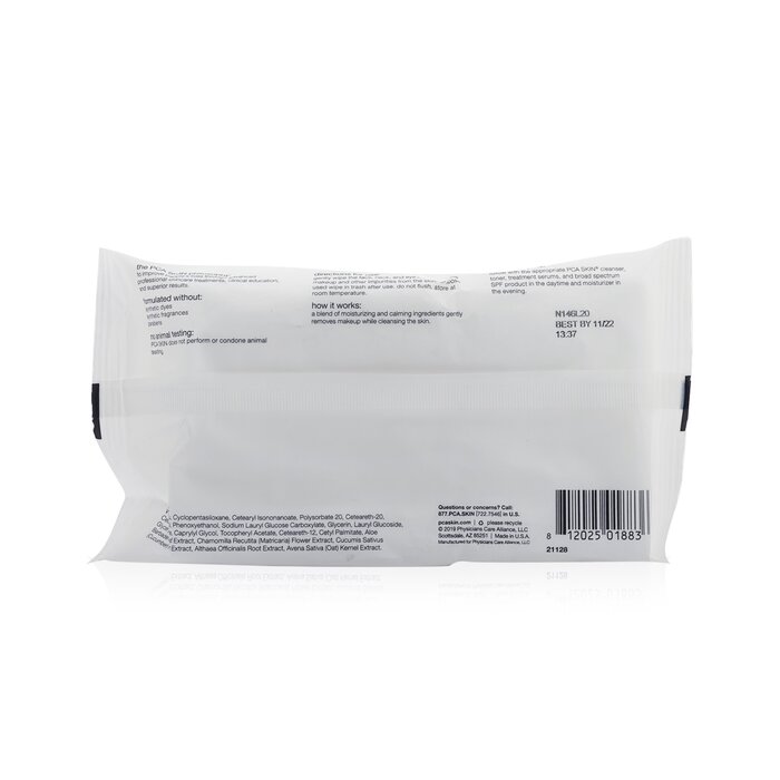 PCA Skin Салфетки для Снятия Макияжа 25wipesProduct Thumbnail