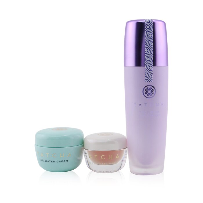 Tatcha Award-Winning Favorites Set: The Liquid Silk Canvas 30g + The Water Cream 10ml + The Kissu Lip Mask 5g 3pcsProduct Thumbnail