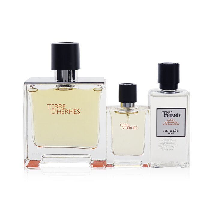 Hermes Terre D'Hermes Coffret: Pure Parfum Spray 75ml + Pure Parfum Spray 12.5ml + After-Shave Lotion 40ml  3pcsProduct Thumbnail
