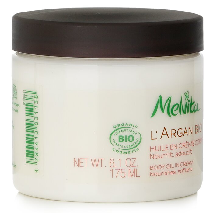 Melvita L'Argan Bio Body Oil In Cream - Nourishes & Softens 175ml/6.1ozProduct Thumbnail