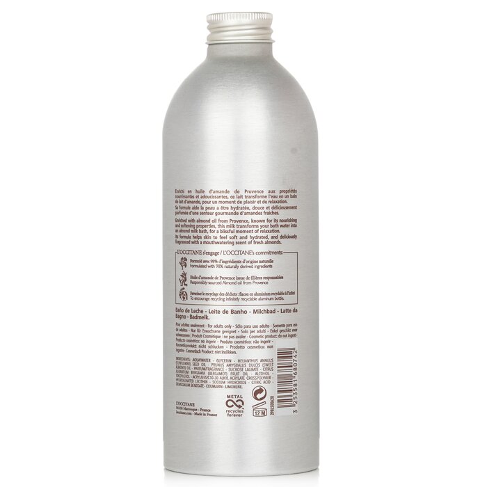 L'Occitane Almond Milky Bath With Almond Milk - Relaxing & Beautifying  500ml/16.9ozProduct Thumbnail