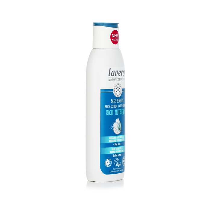Lavera Basis Sensitiv Rich Body Lotion With Organic Aloe Vera & Organic Shea Butter - For Dry Skin 250ml/8.7ozProduct Thumbnail