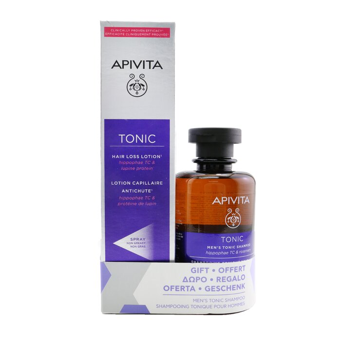 Apivita Hair Loss Lotion with Hippophae TC & Lupine Protein 150ml (Free: Men's Tonic Shampoo with Hippophae TC & Rosemary - For Thinning Hair 250ml)  2pcsProduct Thumbnail