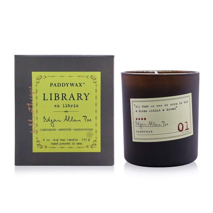 Paddywax Library Candle - Edgar Allan Poe 170g/6ozProduct Thumbnail