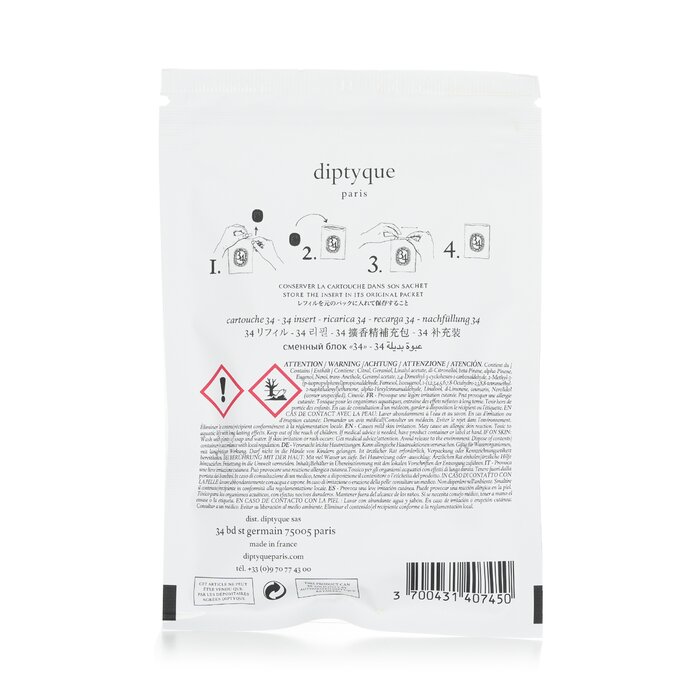Diptyque 蒂普提克  汽車香氛 - 34 Boulevard Saint Germain 2.1g/0.07ozProduct Thumbnail
