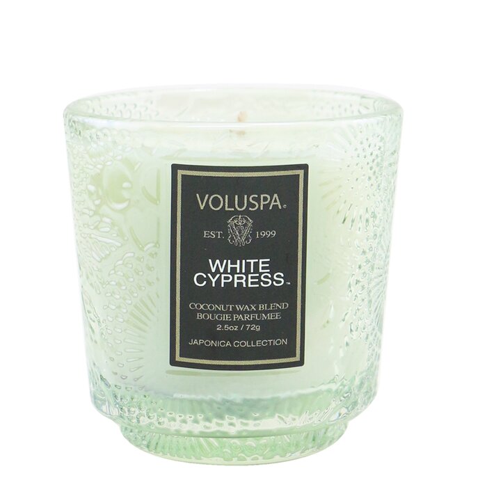 Voluspa Petite Pedestal Candle - White Cypress  72g/2.5ozProduct Thumbnail