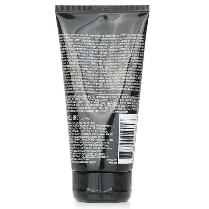 Redken Redken Brews Work Hard Molding Paste (Maximum Control/Natural Finish) 150ml/5.1ozProduct Thumbnail