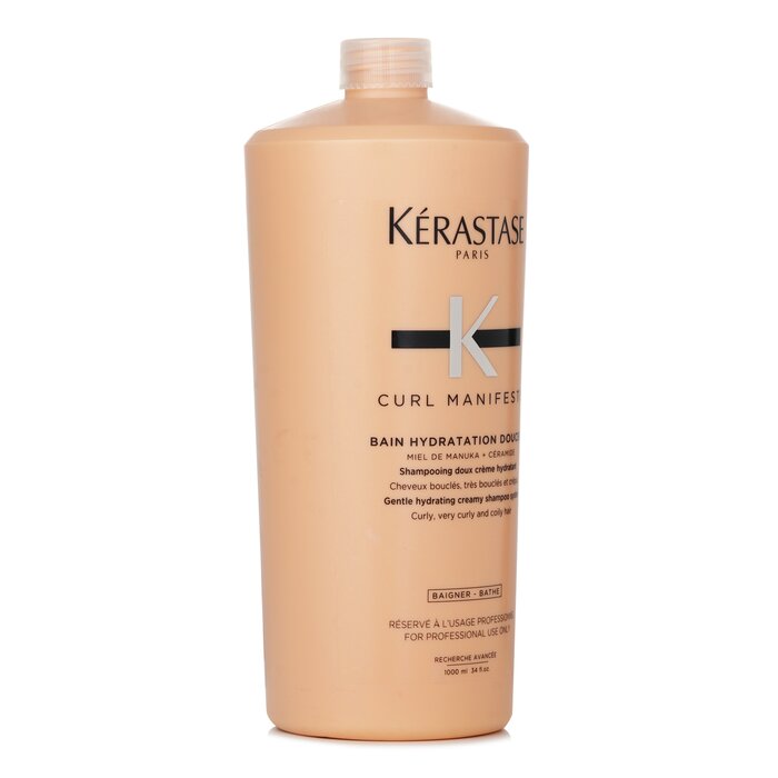 Kerastase Curl Manifesto Bain Hydratation Douceur Shampoo Gentle Creamy Shampoo - For Curly, Very Curly & Coily Hair (Salon Size)  1000ml/34ozProduct Thumbnail