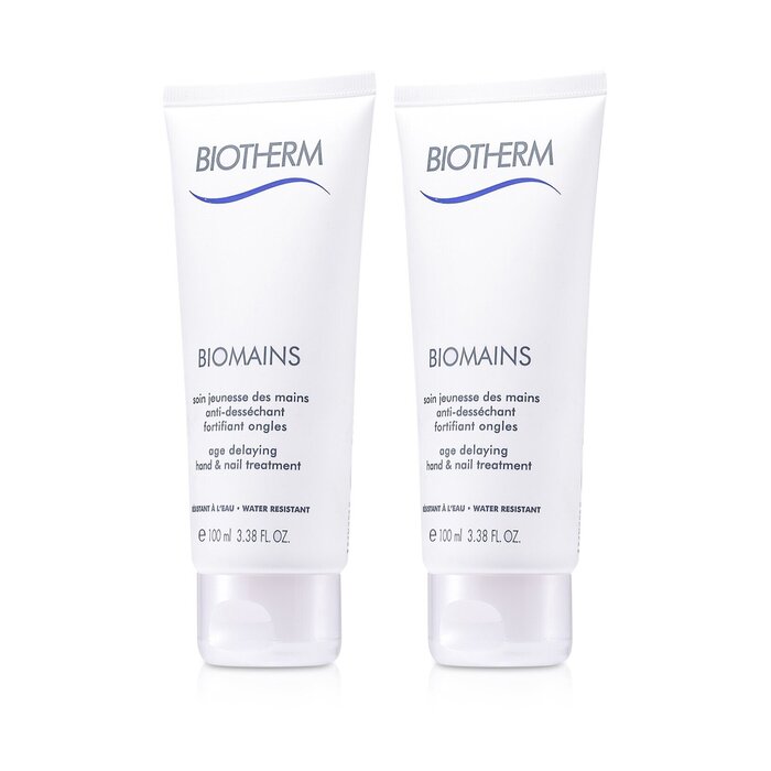 Biotherm Biomains Age Delaying Hand & Nail Treatment Duo Pack - Water Resistant 2x100ml/3.38ozProduct Thumbnail
