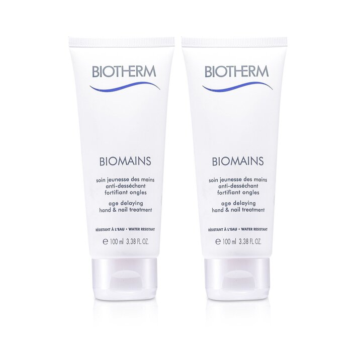 Biotherm Biomains Age Delaying Hand & Nail Treatment Duo Pack - Water Resistant 2x100ml/3.38ozProduct Thumbnail