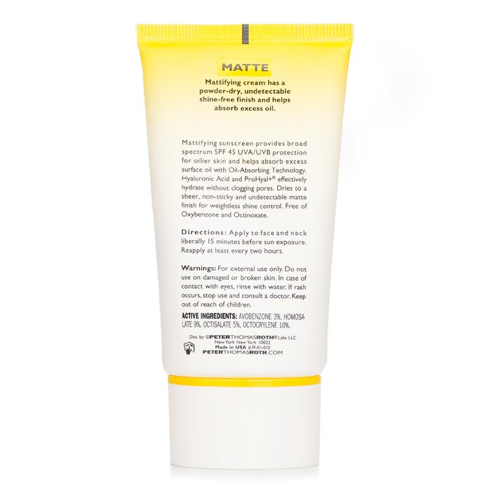Peter Thomas Roth ครีมกันแดด Max Matte Shine Control Broad Spectrum SPF 45 50ml/1.7ozProduct Thumbnail