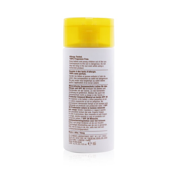 Clinique Mineral Sunscreen Lotion For Body SPF 30 - Sensitive Skin Formula (Unboxed) 125ml/4ozProduct Thumbnail