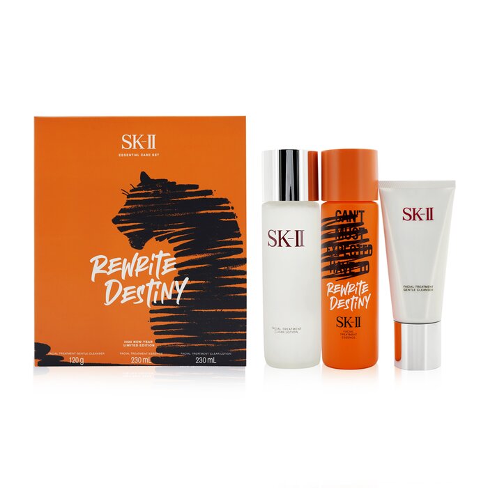 SK II Essential Care Facial Treatment Set (2022 New Year Limited Edition): Clear Lotion 230ml + Essence 230 ml + Gentle Cleanser 120g 3pcsProduct Thumbnail