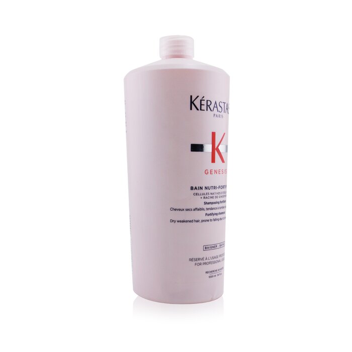 Kerastase Genesis Bain Nutri-Fortifiant Fortifying Shampoo (Dry Weakened Hair) (Bottle Slightly Dented) 1000ml/34ozProduct Thumbnail
