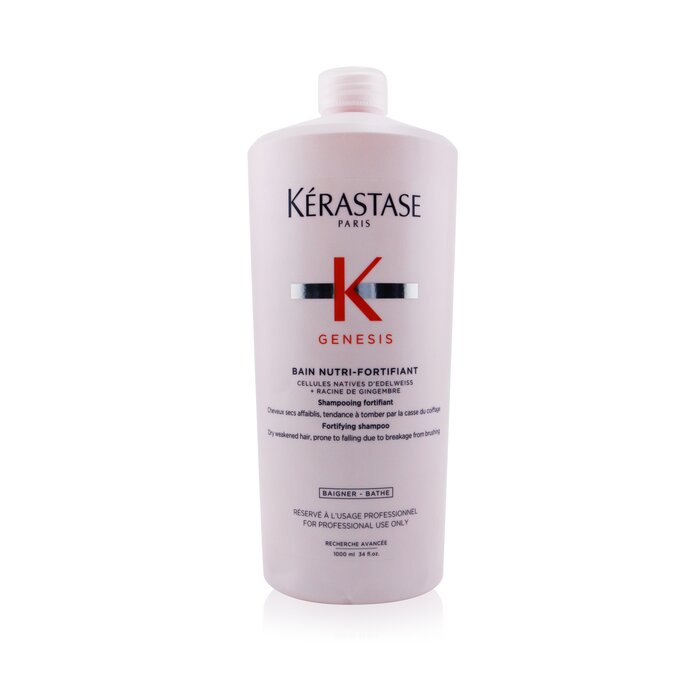 Kerastase Genesis Bain Nutri-Fortifiant Fortifying Shampoo (Dry Weakened Hair) (Bottle Slightly Dented) 1000ml/34ozProduct Thumbnail