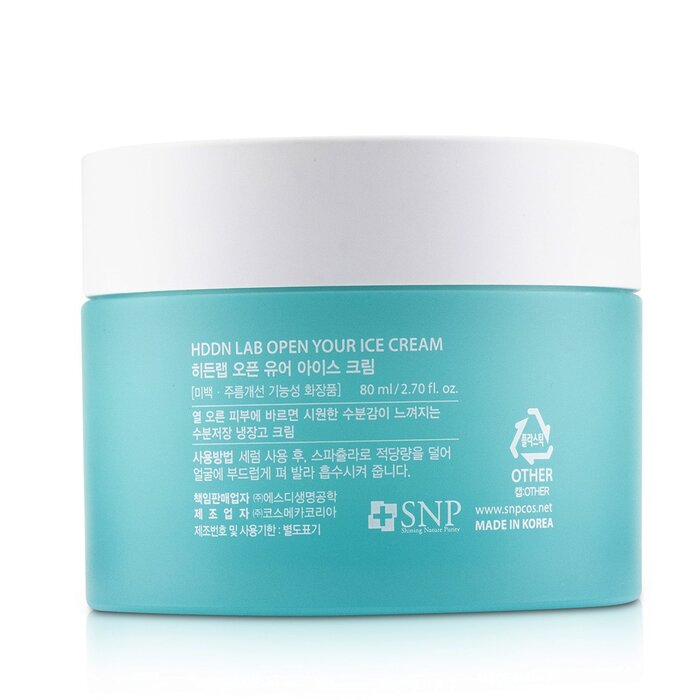 SNP Hddn=Lab Open Your Ice Cream - Soothing & Cooling Icy Face Cream (Exp. Date 06/2022) 80ml/2.7ozProduct Thumbnail