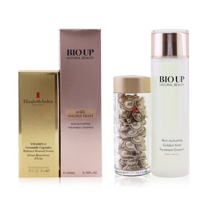 Elizabeth Arden Ceramide Vitamin C Capsules - Radiance Renewal Serum 60caps (Free: Natural Beauty BIO UP Treatment Essence 200ml) 2pcsProduct Thumbnail