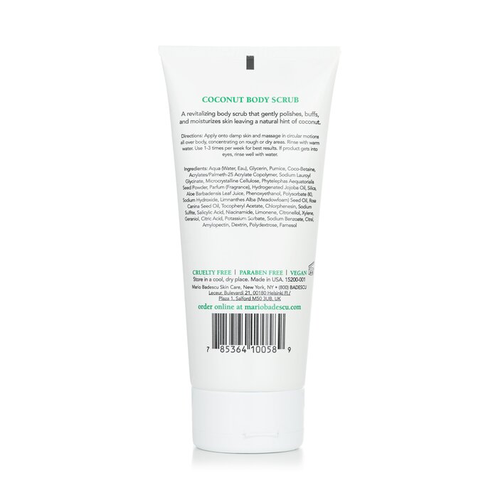 Mario Badescu Кокосов скраб за тяло - за всички типове кожа 170g/6ozProduct Thumbnail