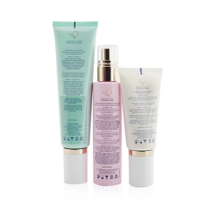 Kora Organics 3 Step System - Dry Skin: Cream Cleanser 100ml + Balancing Rose Mist 100ml + Hydrating Moisturizer 50ml (Box Slightly Damaged) 3pcsProduct Thumbnail