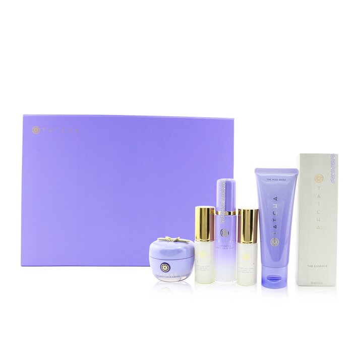 Tatcha CNY Limited Edition Set: The Essence 150ml + Dewy Cream 50ml + Rice Wash 120ml + Dewy Mist 40ml + Cleansing Oil 2x25ml 6pcsProduct Thumbnail