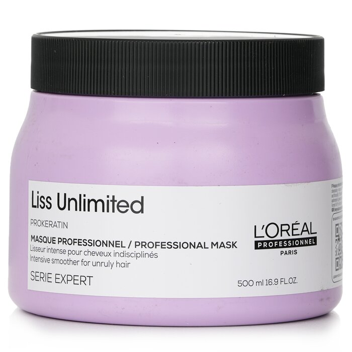 L'Oreal Professionnel Serie Expert - Liss Unlimited Prokeratin Intense Smoothing Mask (For Unruly Hair) 500ml/16.9ozProduct Thumbnail