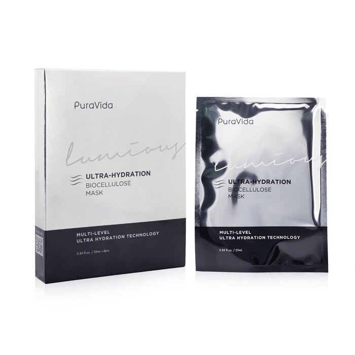 KISS ME PuraVida Luminous Ultra Hydration Biocellulose Mask 4sheetsProduct Thumbnail