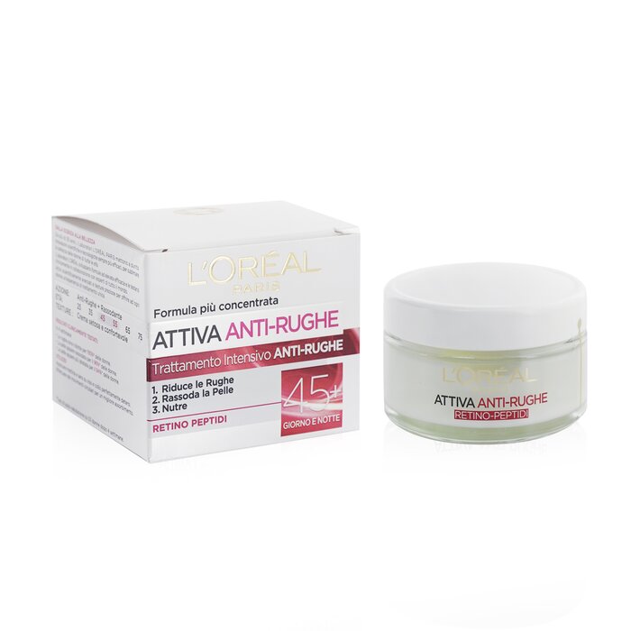 L'Oreal 45+ Intensive Active Anti-Wrinkle Treatment Day & Night Ceram - With Retinol Peptides 50ml/1.7ozProduct Thumbnail