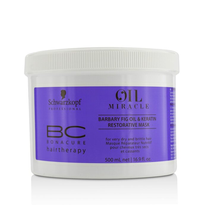 施华蔻  Schwarzkopf BC Bonacure Oil Miracle Barbary Fig Oil & Keratin Restorative Mask - For Very Dry and Brittle Hair (Exp. Date: 06/2022) 500ml/16.9ozProduct Thumbnail