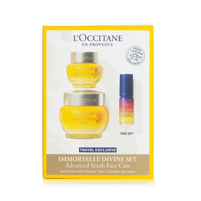 L'Occitane Immortelle Divine Set: Cream 50ml + Eye Balm 15ml + Overnight Reset Oil-In-Serum 5ml  3pcsProduct Thumbnail