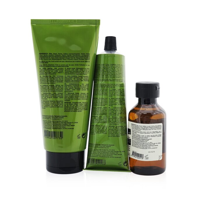 Aesop The Listener: Geranium Leaf Body Cleanser 100ml+ Geranium Leaf Body Scrub 180ml+ Geranium Leaf Body Balm 100ml 3pcsProduct Thumbnail