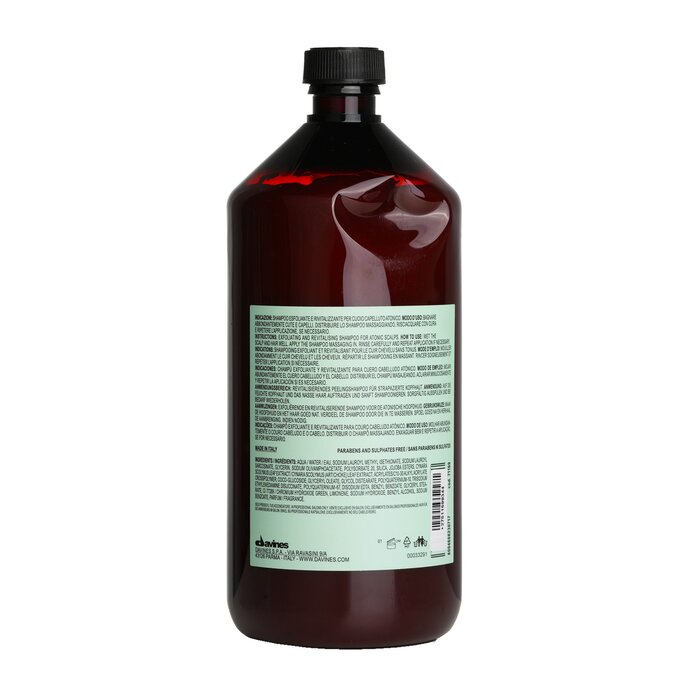 大卫尼斯 Davines Natural Tech Detoxifying Scrub Shampoo - For Atonic Scalp (Bottle Slightly Dented) 1000ml/33.8ozProduct Thumbnail