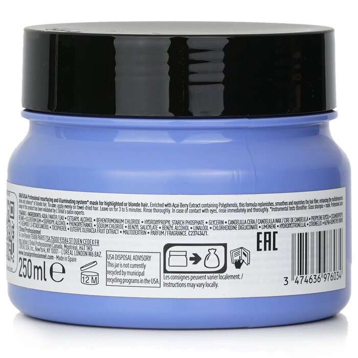 L'Oreal Professionnel Serie Expert - Blondifier Acai Polyphenols Resurfacing and Illuminating System Mask 250ml/8.5ozProduct Thumbnail
