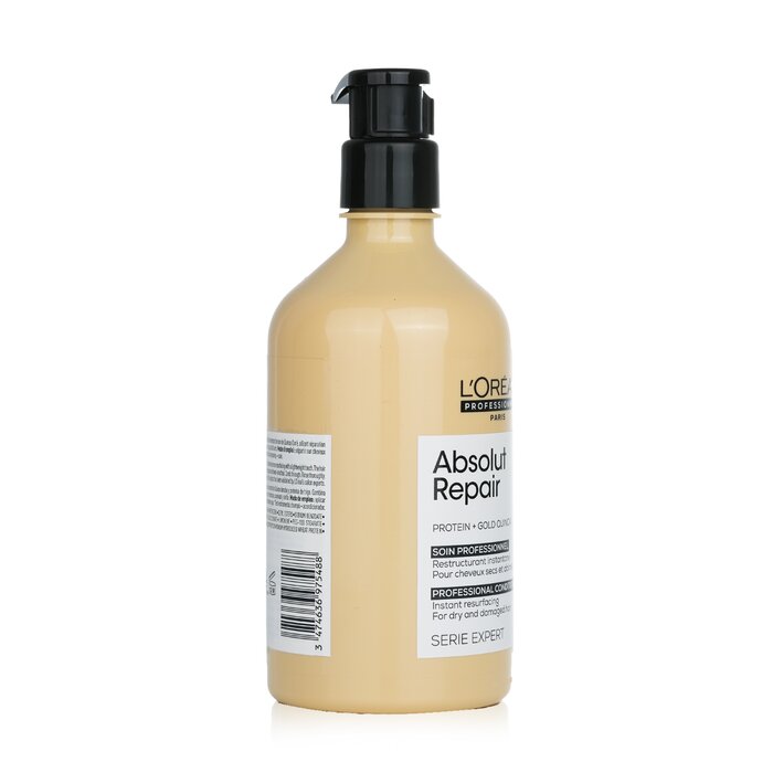 L'Oreal Professionnel Serie Expert - Absolut Repair Protein + Gold Quinoa Instant Resurfacing Conditioner (For Dry & Damaged Hair)  500ml/16.9ozProduct Thumbnail