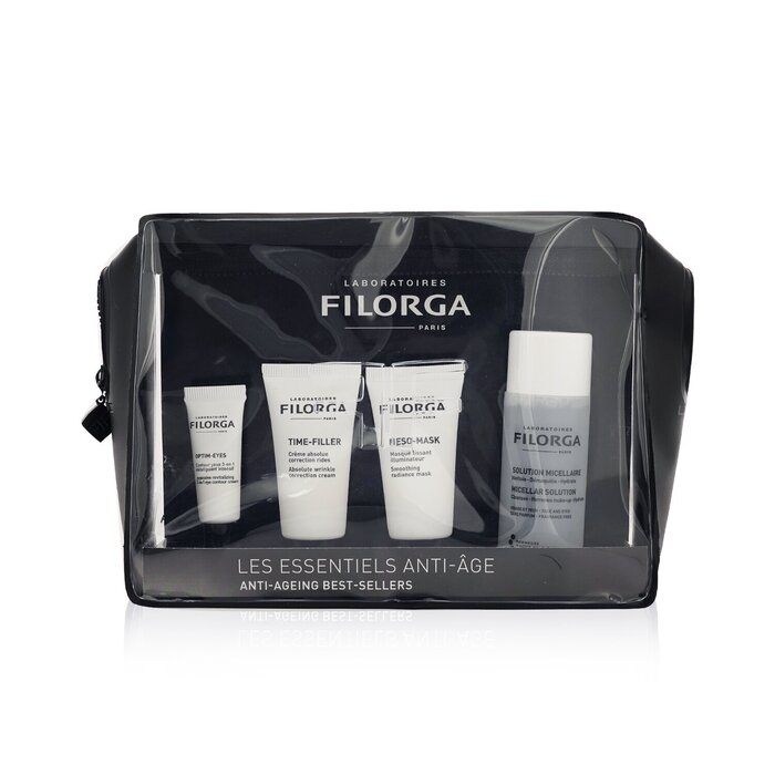 Filorga Anti-Ageing Best-Sellers Set: Micellar Solution 50ml + Time-Filler 15ml + Meso-Mask 15ml + Optim-Eyes 4ml 4pcsProduct Thumbnail