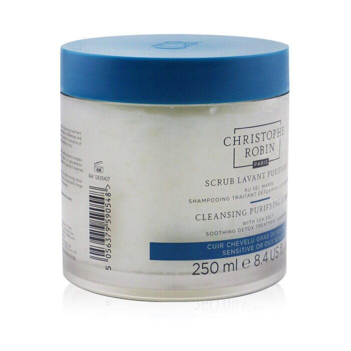 Christophe Robin Cleansing Purifying Scrub with Sea Salt (Soothing Detox Treatment Shampoo) - Sensitive or Oily Scalp 250ml/8.4ozProduct Thumbnail