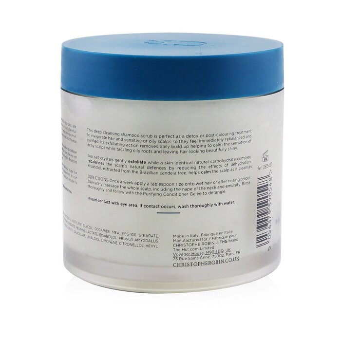 Christophe Robin Cleansing Purifying Scrub with Sea Salt (Soothing Detox Treatment Shampoo) - Sensitive or Oily Scalp 250ml/8.4ozProduct Thumbnail