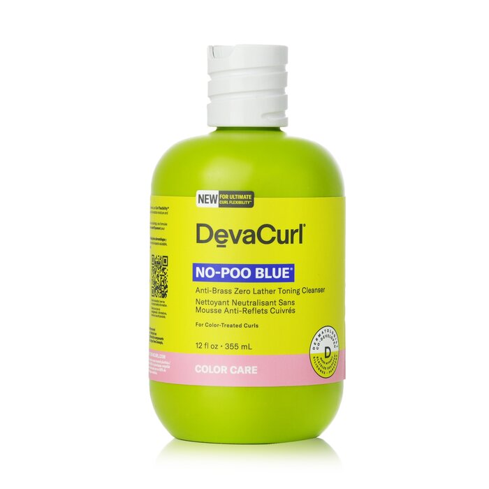 DevaCurl No-Poo Blue (Anti-Brass Zero Lather Toning Cleanser - For Color-Treated Curls  355ml/12ozProduct Thumbnail