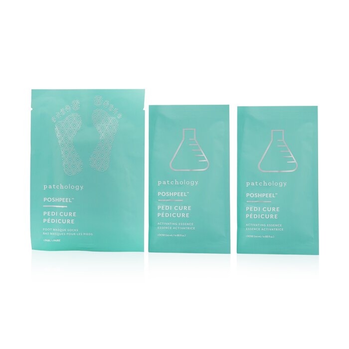 Patchology PoshPeel Pedi Cure - Gently Exfoliates & Resurfaces Feet (1 Treatment) (Unboxed) 2x20ml/0.68ozProduct Thumbnail
