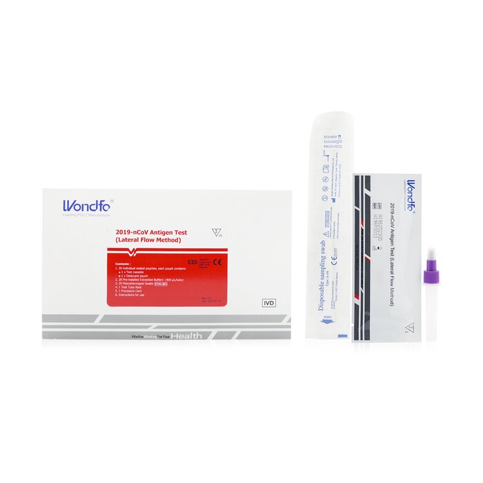 Wondfo 2019nCoV Antigen Test (Lateral Flow Method) 20 Test Rapid