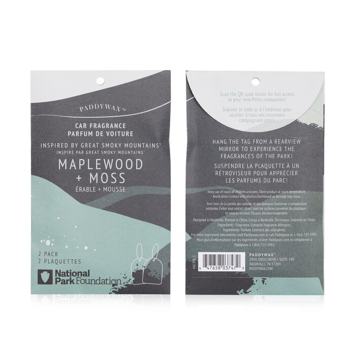 Paddywax Parks Car Fragrance - Great Smoky Mountains  2packsProduct Thumbnail