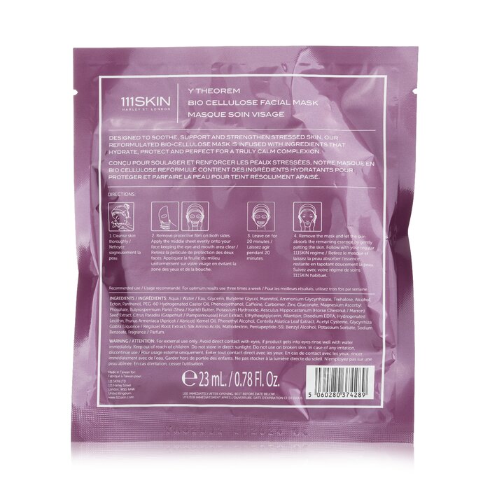 111skin Y Theorem Bio Cellulose Facial Mask 23ml/0.78ozProduct Thumbnail