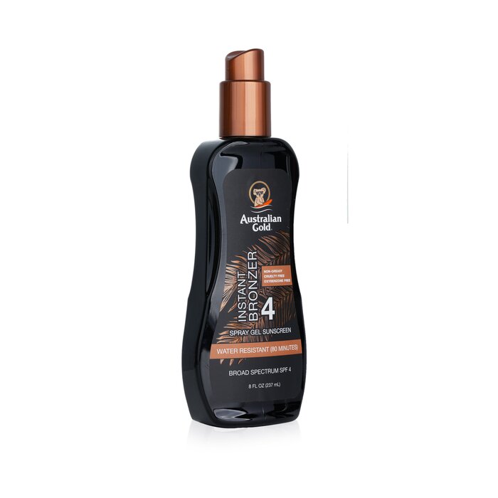 Australian Gold Spray Gel Sunscreen SPF 4 with Instant Bronzer  237ml/8ozProduct Thumbnail