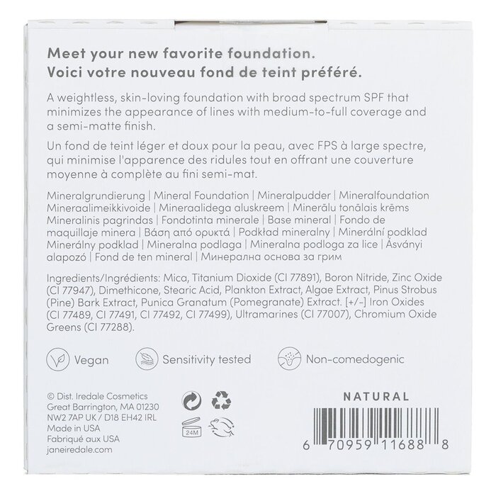 Jane Iredale PurePressed Base Mineral Foundation Refill SPF 20 9.9g/0.35ozProduct Thumbnail